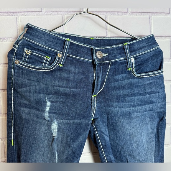 True Religion Casey Distressed Skinny Jeans Women's Size 25 - Picture 3 of 11